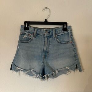 Denim Distressed Abercrombie Shorts
